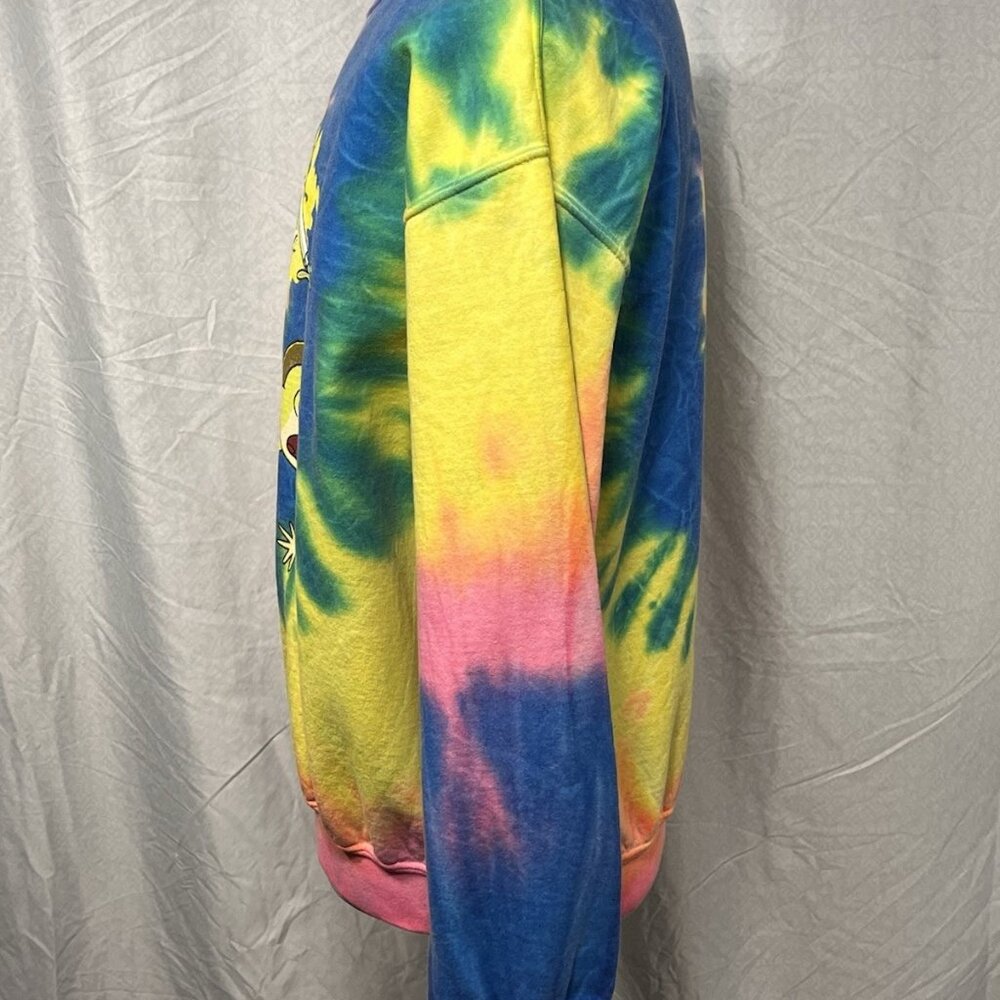 Rick and Morty Tie Dye Sweatshirt Ripple Junction Adult Swim Crewneck Size M - Picture 5 of 10